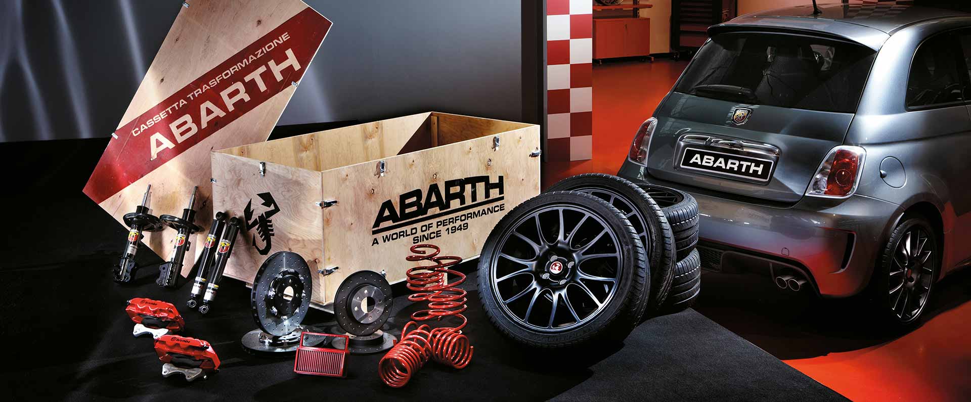 Sada Brzdový systém Abarth Brembo + kola 695
